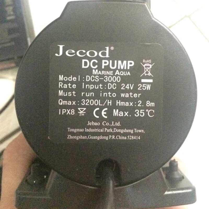 Jebao/jecod DCS-3000 морской DC насос 110-240 в эко аквариум погружной для соленой воды и