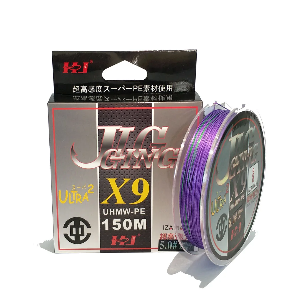FishingLife 150M 9 strands Multifilament super Strong braided Fishing Line PE carp cord accessories 10-140LB | Спорт и развлечения