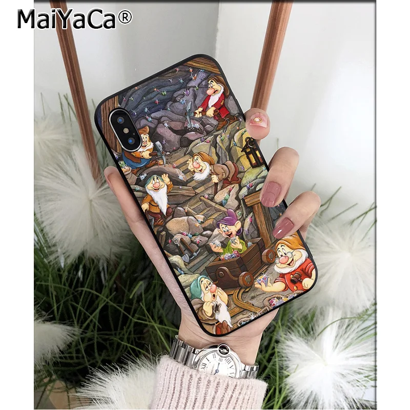 Чехол для мобильного телефона MaiYaCa мягкий черный силиконовый чехол Apple iPhone 8 7 6 6S