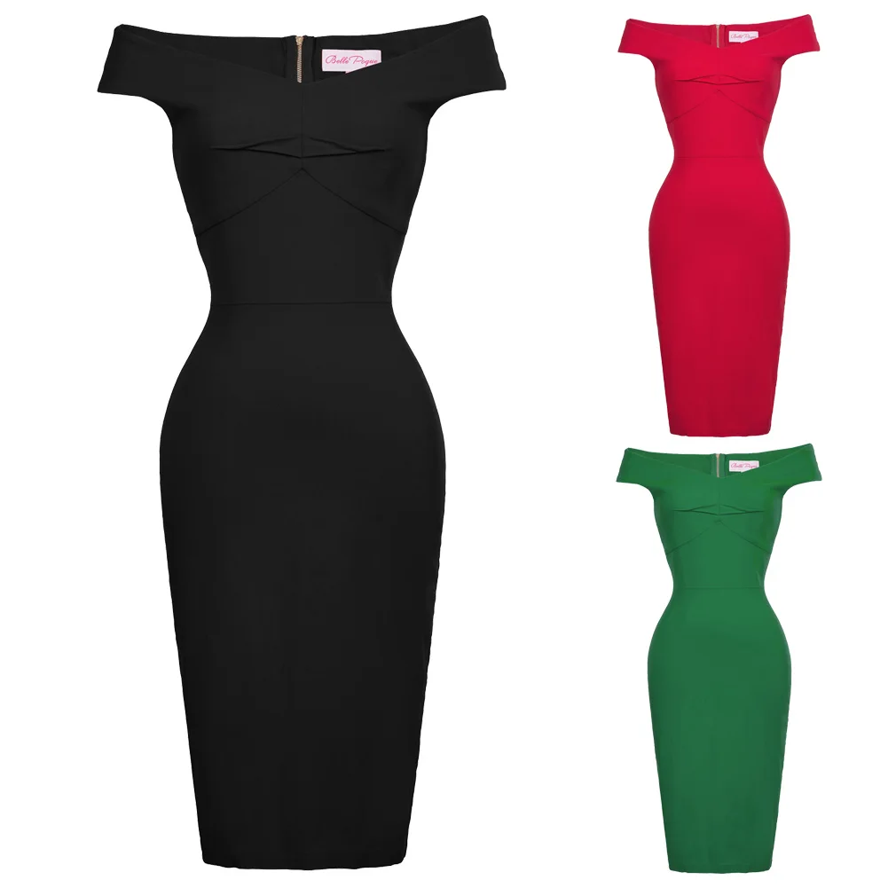 Сексуальное женское платье с открытыми плечами облегающее Женский миди