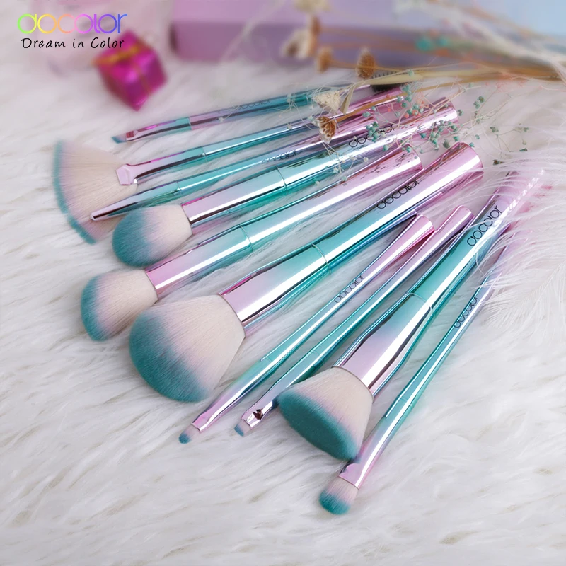 Docolor 11PCS набор кистей для макияжа Лучший рождественский порошок пудры Тени век
