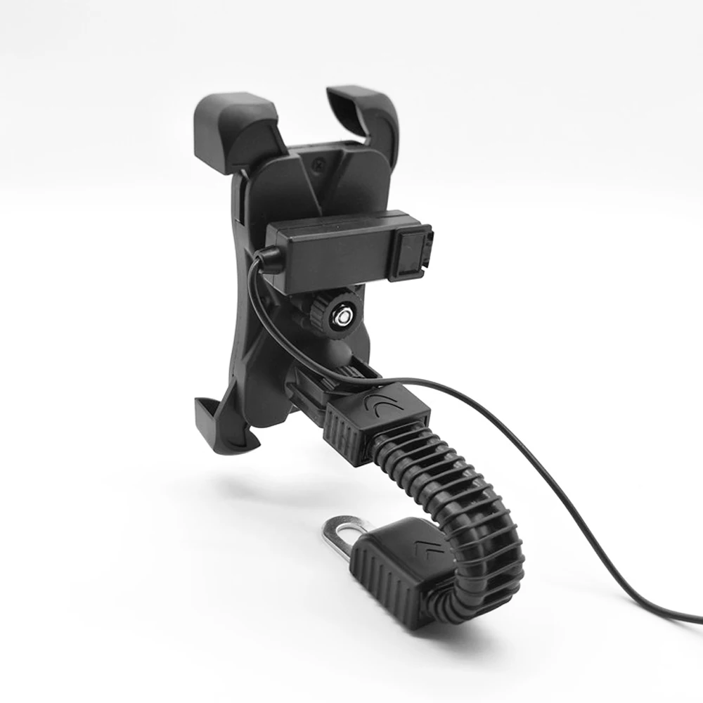 Motorcycle Handlebar Mount Holder Moto USB Charging Adapter Support Bracket Stand for Mobile Phone GPS Navigation Motorcycle