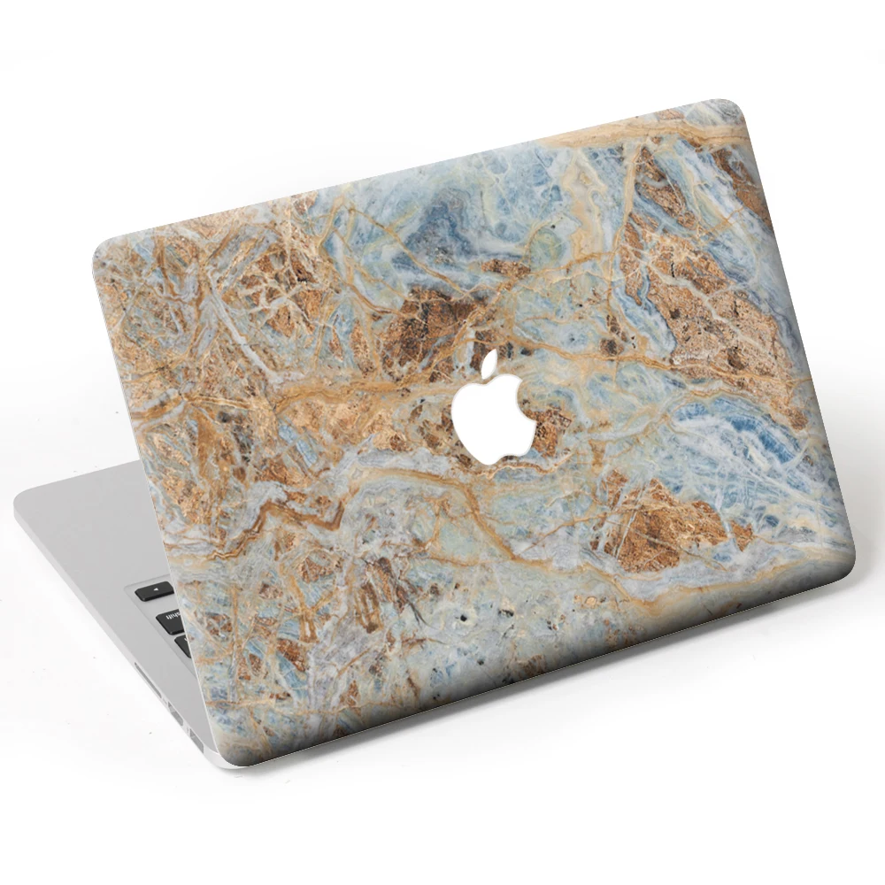 Двухцветная мраморная наклейка на ноутбук для MacBook Air Pro Retina 11 "13" 15 "