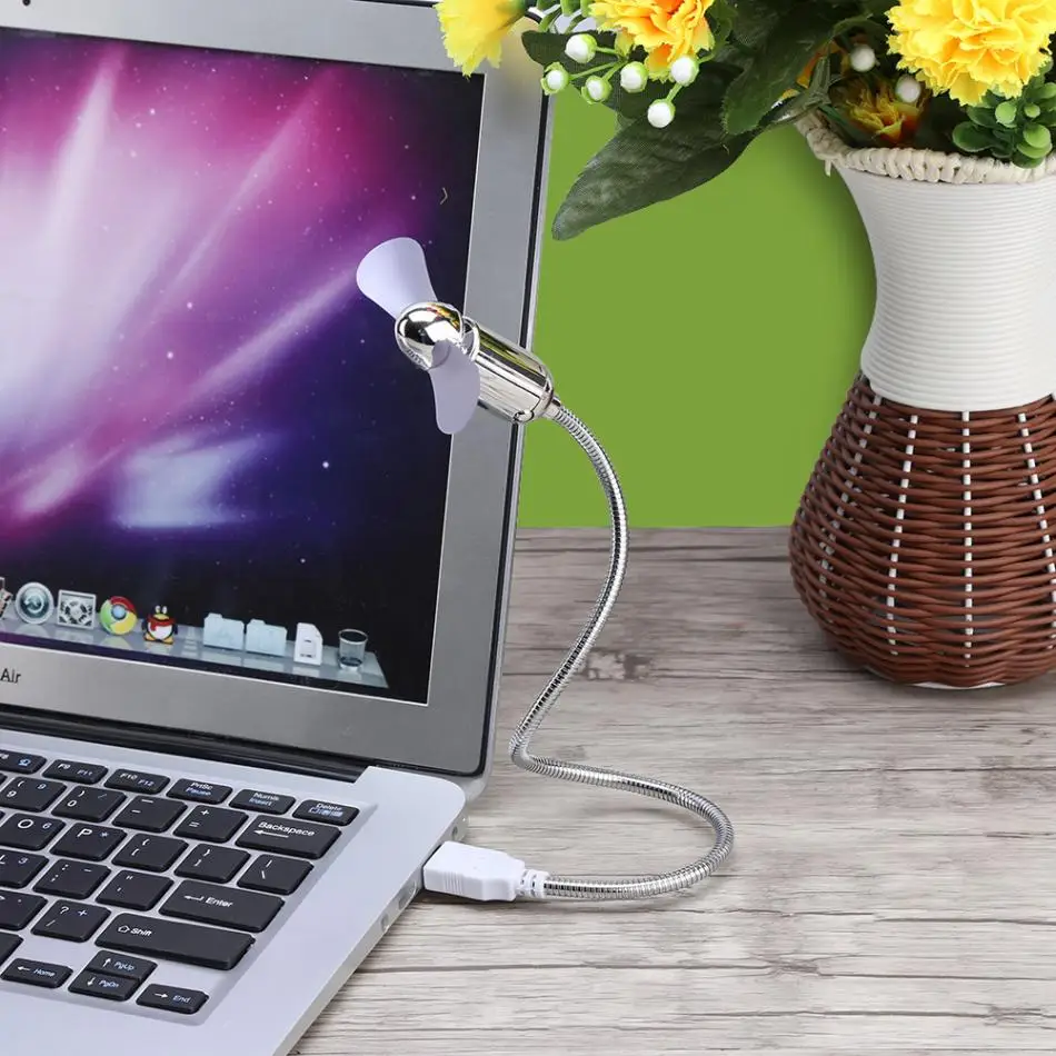 Безопасный низкая Мощность энергосберегающий гибкий Mini USB вентилятор охлаждения
