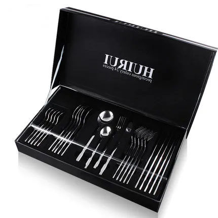 24 шт. набор столовых приборов столовые приборы из нержавеющей стали Серебряный