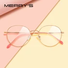 Женские очки в овальной оправе merry's, дизайнерские трендовые очки для коррекции близорукости по рецепту, S2022