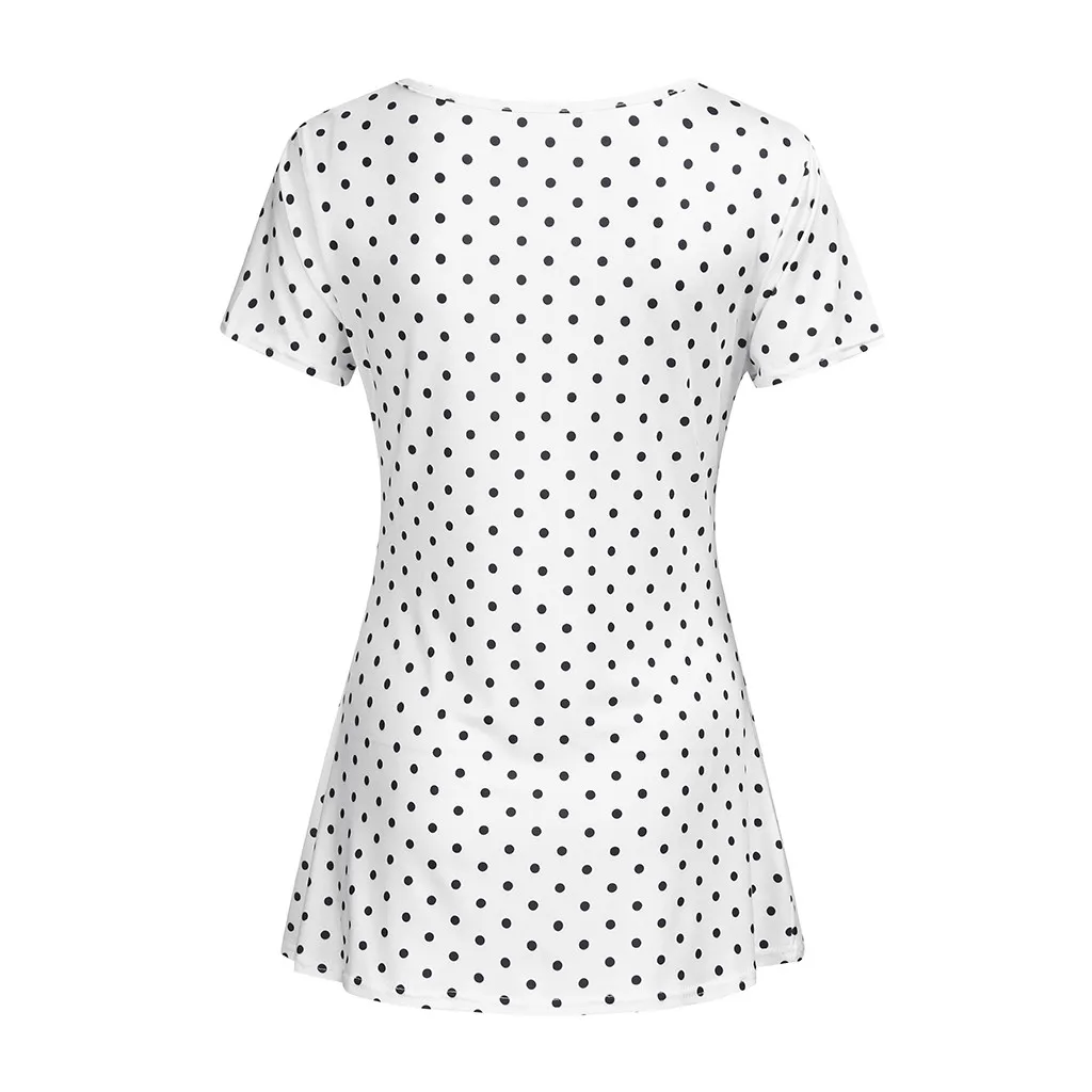 

SAGACE V Veck Women Pregnant Maternity Dots Print Breastfeeding Blouse Top For Clothes Summer Ladies Pregnancy Cusual Clothing