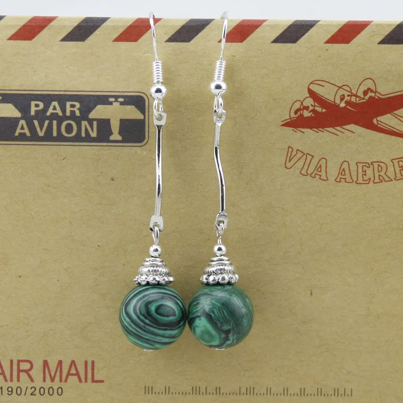 Модные богемные винтажные Этнические тибетские малахитовые бусины маленькие