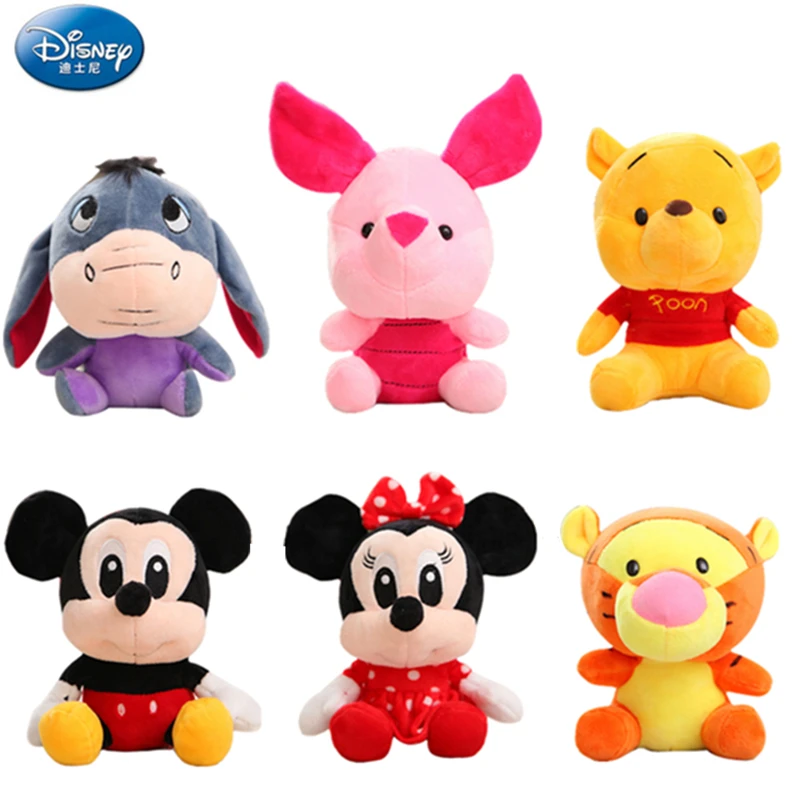 

Disney Plush Toy Winnie the Pooh Mickey Mouse Minnie Tigger Cute Stuffed Animals Doll Piglet Action figure Toy for Children Gift