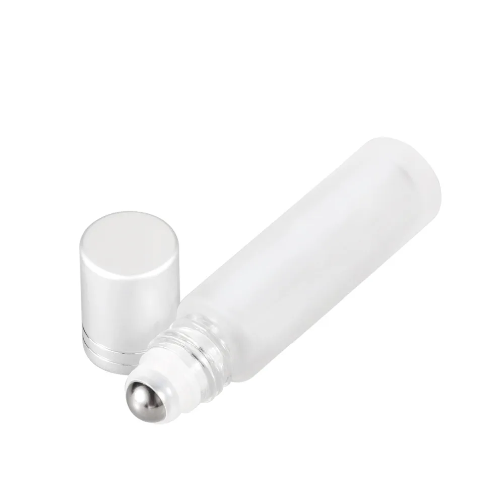 10ml Roller Bottles for Essential Oils 24 Pack Frosted Glass Roll on with Metal Balls Key Tool | Красота и здоровье