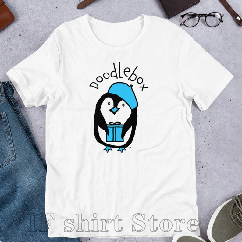 Футболка DoodleBox футболка с изображением пингвина женские Забавные футболки