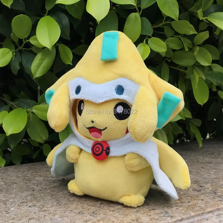 Плюшевые игрушки Pikachu для косплея накидка-пончо с рисунком милых животных