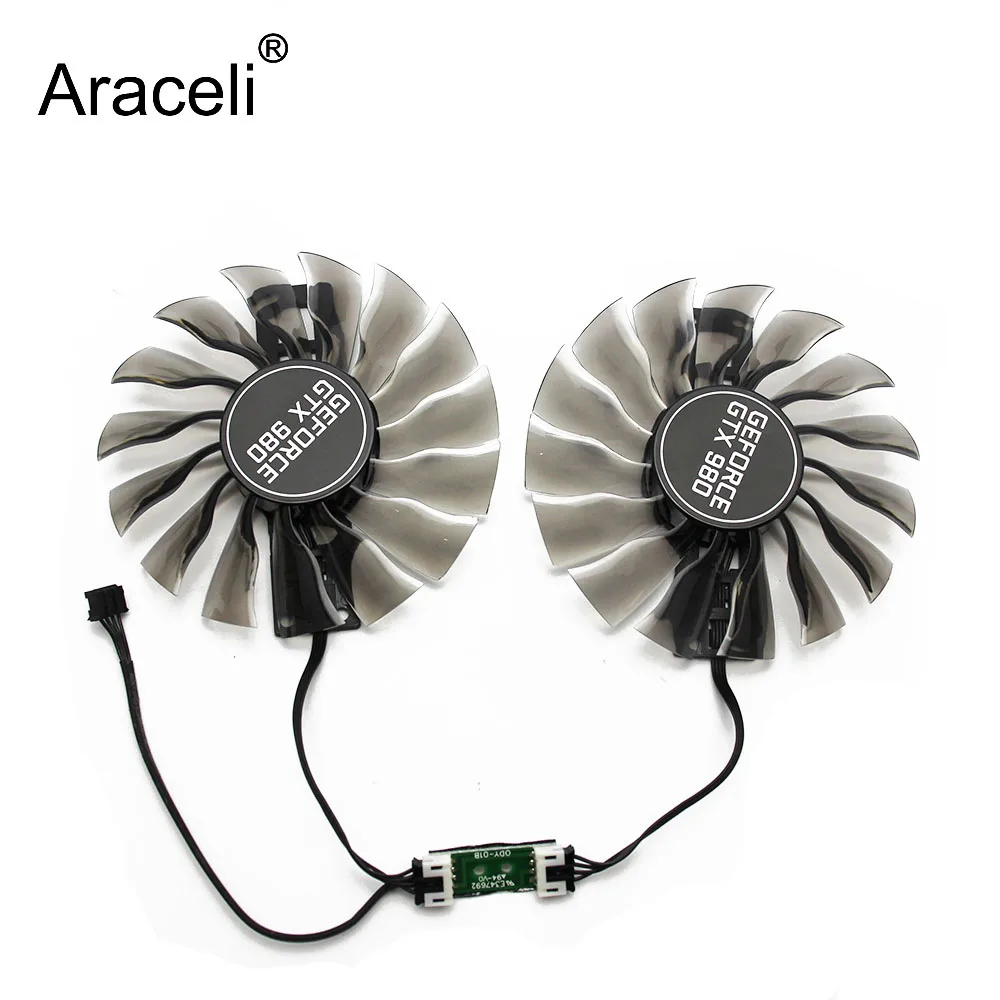 2 шт./компл. 95 мм GAA8S2H GTX 980 GPU VGA кулер вентилятор для GeForce Palit GTX980 Grahics Card охлаждение в