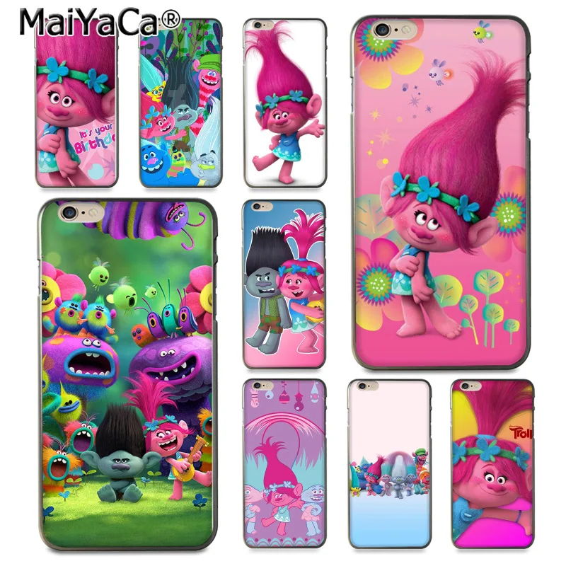 Чехол для телефона MaiYaCa Trolls Poppy Diy с красочным принтом из ТПУ iPhone 8 7 6 6S Plus X 10 5 5S SE 5C |