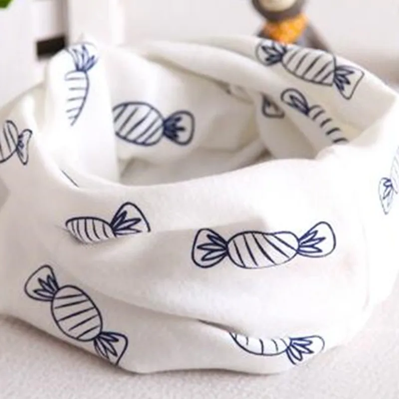 Детский шарф Сезон осень весна Новый стиль Принт в виде сердца бабочки листьев