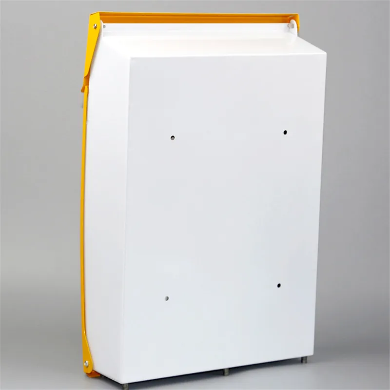 Stainless Steel Wall Mount Mail Box Letter Postal Lockable Mailbox Holder Secure Lockable Texture Mailbox
