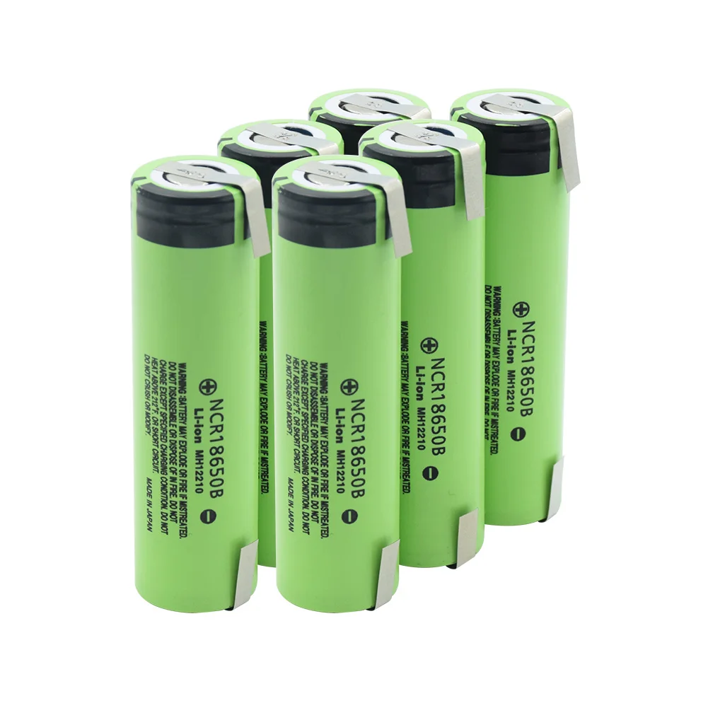 6 pcs 1/2/4/6/8/10 шт. 3,7 V Перезаряжаемые 18650 Батарея NCR 18650B 3,7 V 3400 Mah 18650 литий-ионный аккумулятор для батареи с 2 вкладки - Цвет: 6 pcs