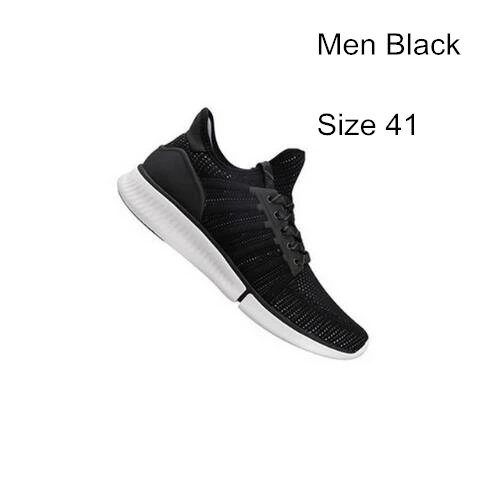 Black Size41 Xiaomi Mijia Смарт Кроссовки Спортивная профессиональная Мода IP67 Водонепроницаемый поддержка смарт-чип(не включая - Цвет: Black Size41