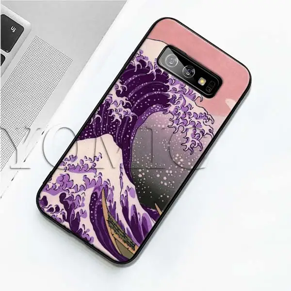 006 Черный силиконовый чехол Hokusai The Great Wave для samsung Galaxy S10 S10e S8 S9 Plus S7 A40 A50 A70 Note 8 9 мягкий чехол - Цвет: 006