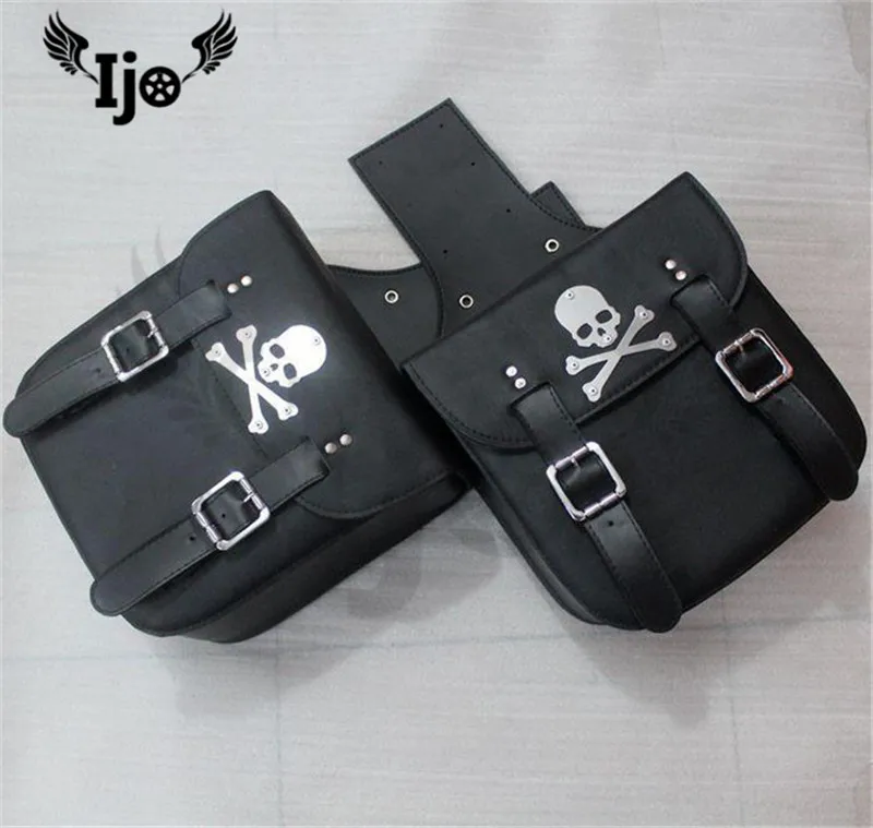 Alforjas para moto Боковая Сумка rcycle сумка с черепом для Vespa benelli piaggio harley sportster softail mochila