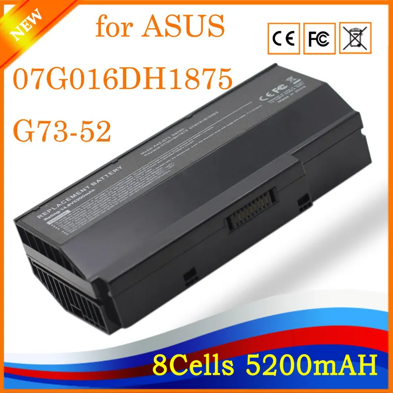 YHR 5200 мАч ноутбука Батарея для Asus 8 ячеек ASUS G53 G53JW G53Sw G53Sx G73 G73Jh G73Jw VX7 a42-G73 A42-G73 G73-52 |