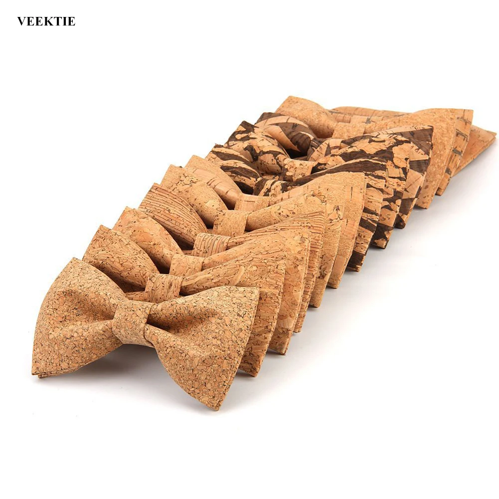 VEEKTIE/модные галстуки-бабочки из коркового дерева для мужчин галстук-бабочка