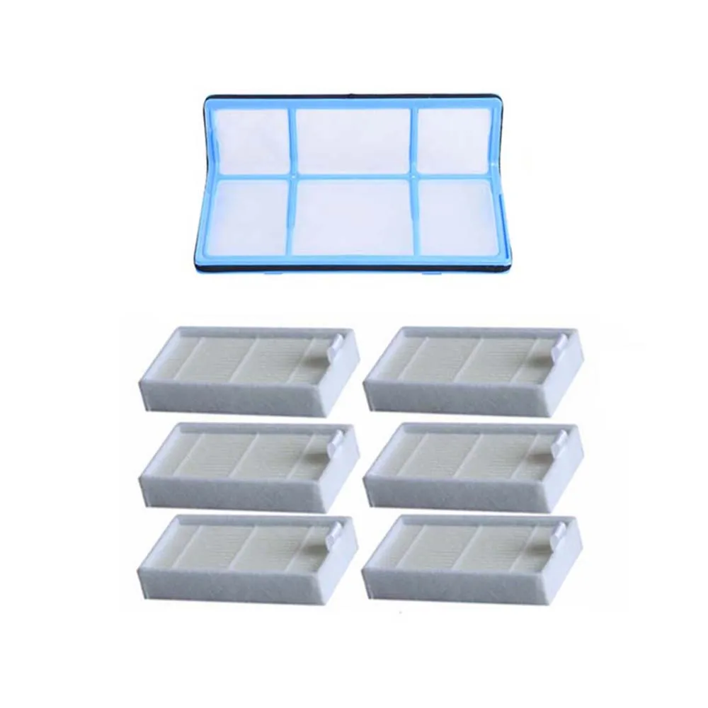 White 7 шт./компл.(1xPrimary фильтр+ 6x эффективный фильтр Hepa) для chuwi Ilife V5 V5S V3 V3S V5 Pro V50 V55 X5 Запчасти для робота-пылесоса - Цвет: White