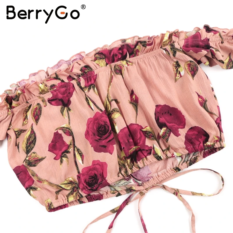 BerryGo, с открытыми плечами, с рюшами, два предмета, длинное платье, женское, повседневное, Пляжное Платье в стиле Boho-Chic, костюм, открытая спина, с запахом, летнее платье vestidos