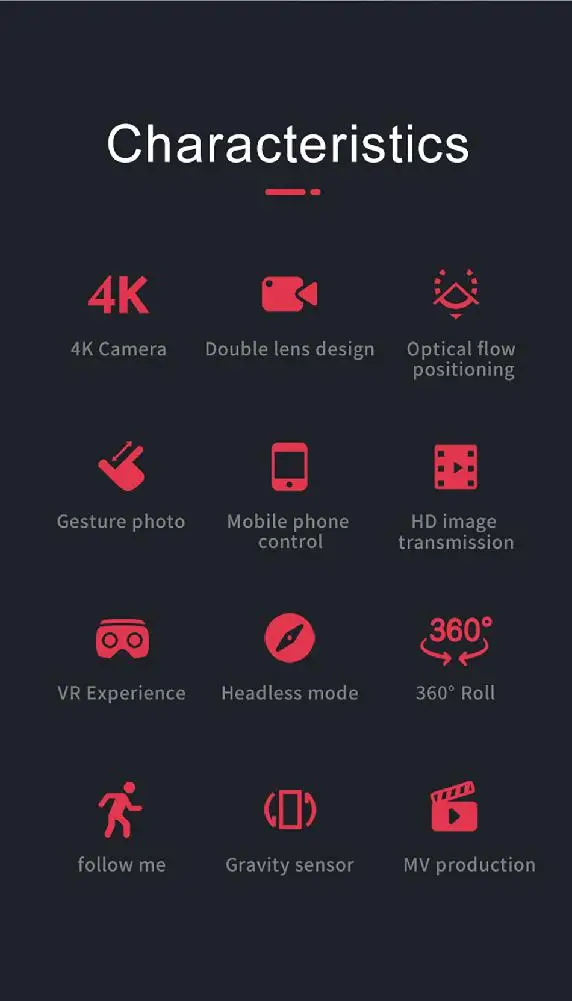 SMRC M6 Следуйте за мной Квадрокоптер карманные Дроны с камерой HD 4 K/1080 P RC самолет Квадрокоптер гоночный Вертолет FPV гоночный Дрон игрушки