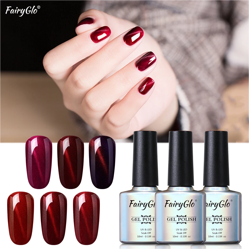 Лак для ногтей фэйргло 10 мл УФ-лак кошачий глаз Nagellak лак стемпинга магнитный Vernis a