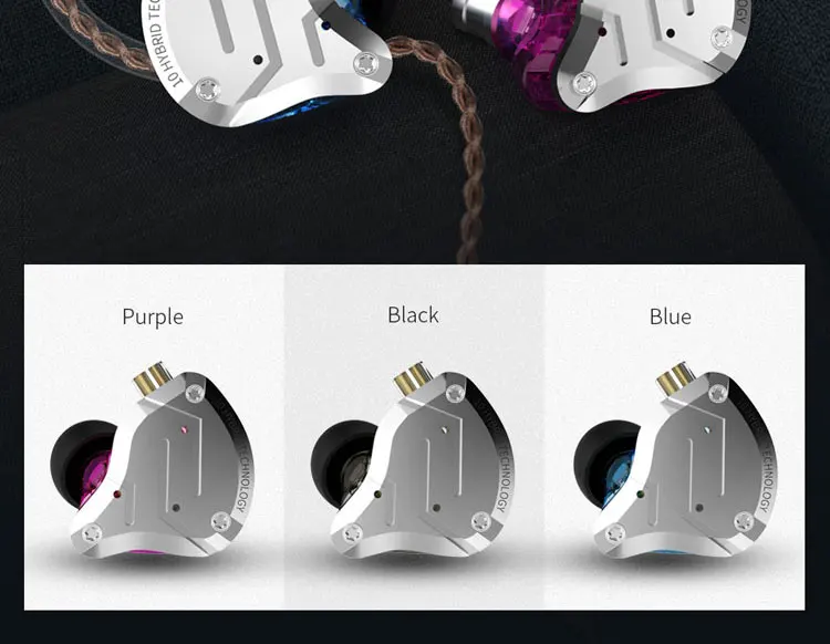 KZ ZS10 Pro 4BA 1DD гибридная технология наушники вкладыши HIFI бас металлические наушники Спорт шумоподавление Гарнитура ZSN ZSX ZST AS16