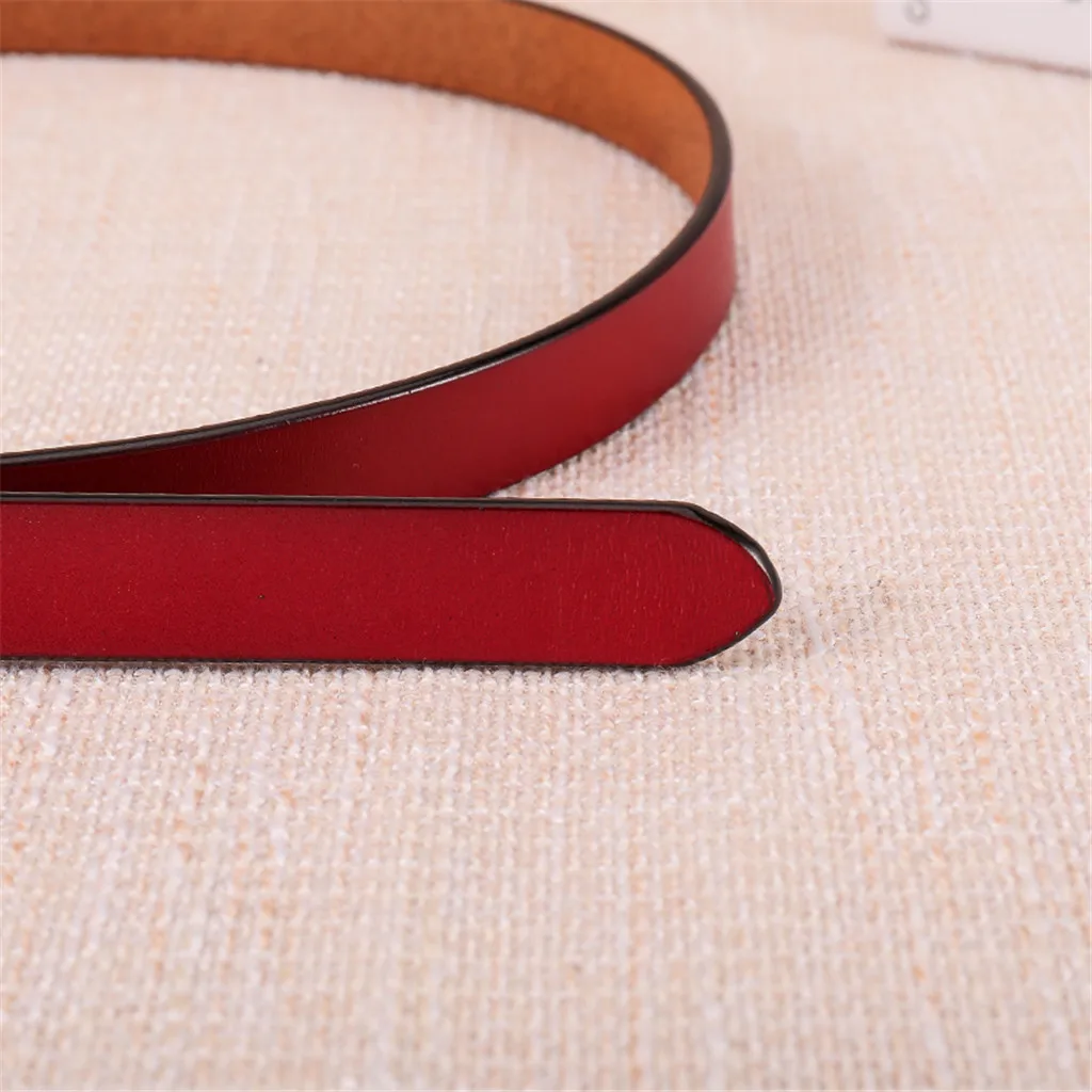 Мужской ремень SAGACE тонкий однотонный из натуральной кожи с пряжкой | Аксессуары