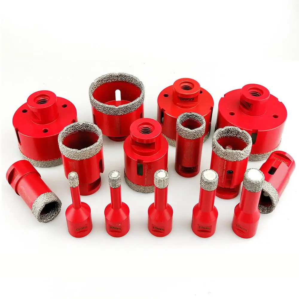 SHDIATOOL 19pcs/set Vacuum Brazed Diamond Drilling Core Bits M14 Connection Diamond Cutter Hole Saw for Tile Porcelain Ceramic