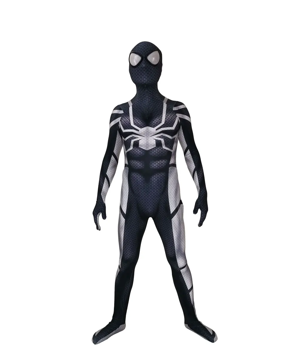 Высокое качество 3D Future Foundation Spiderman Косплей-костюм супергерой lycar спандекс зентай боди комбинезон для Хэллоуина - Цвет: Conjoined mask suit