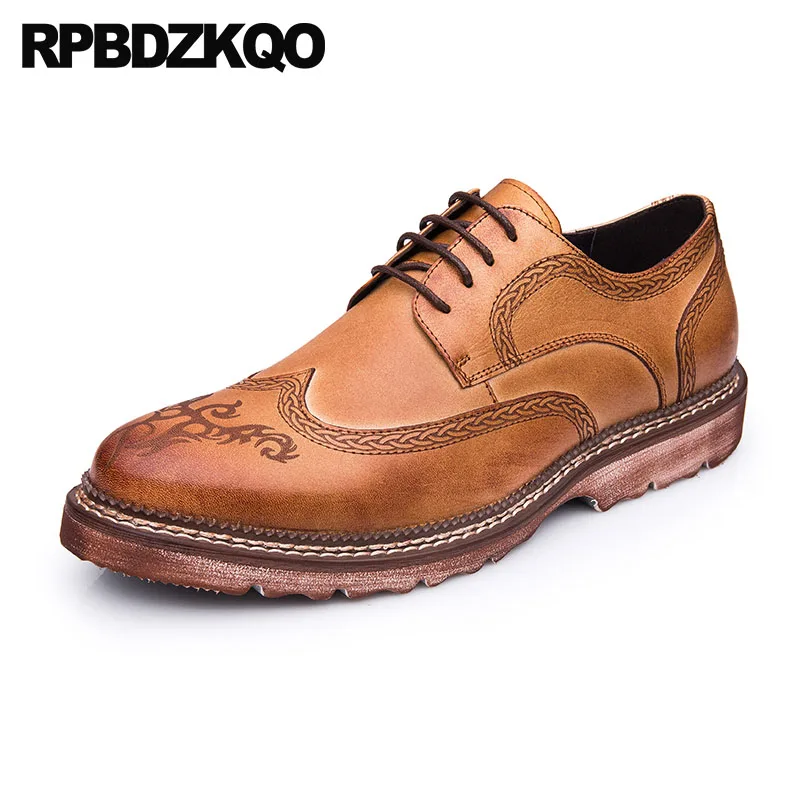 Мужские Водонепроницаемые туфли на шнуровке коричневые или черные формальные