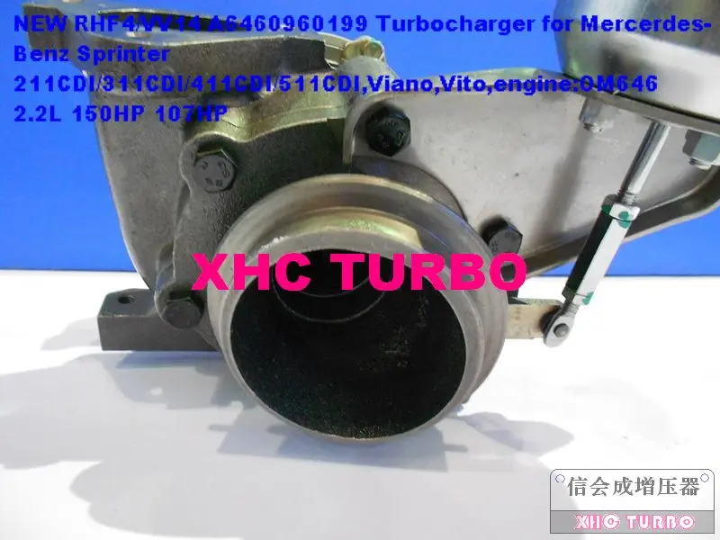 НОВЫЙ RHF4 VV14 VF40A132 A 6460960699 Турбокомпрессор для Mercedes-BENZ SprinterI Viano Vito OM646 DE22LA 2.2L 107HP 150HP