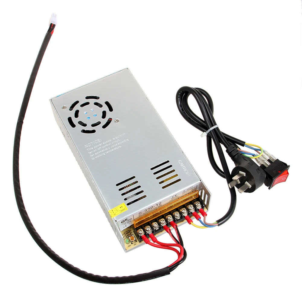 Geeetech евро стандарт 350 Вт 12 В 29A AC/DC импульсный источник питания и кабель Pursa Mendel 3D