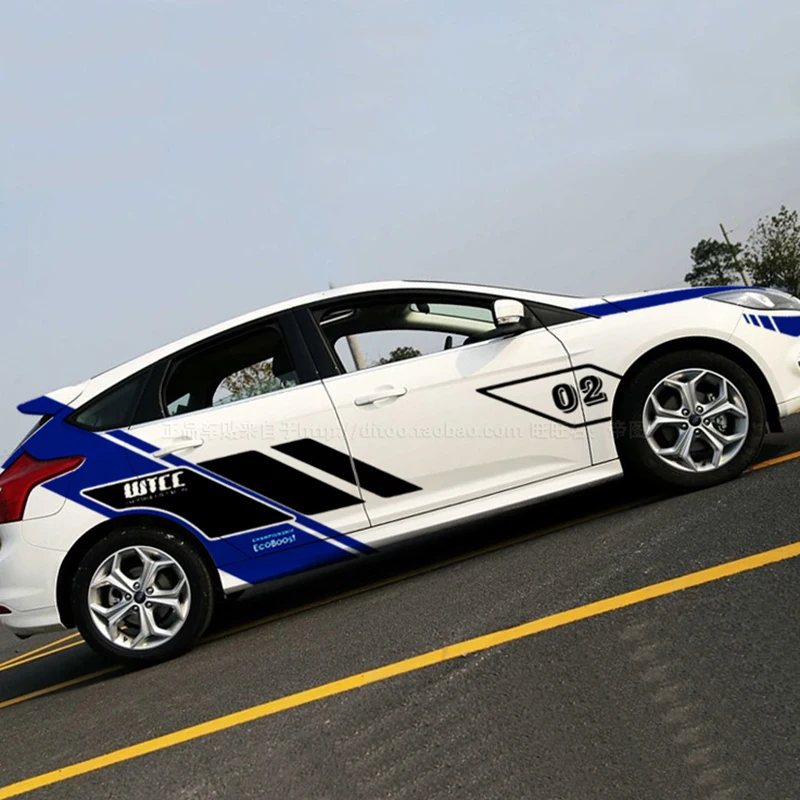 Классические WTCC дизайн автомобиля всего тела виниловые Стикеры для декора