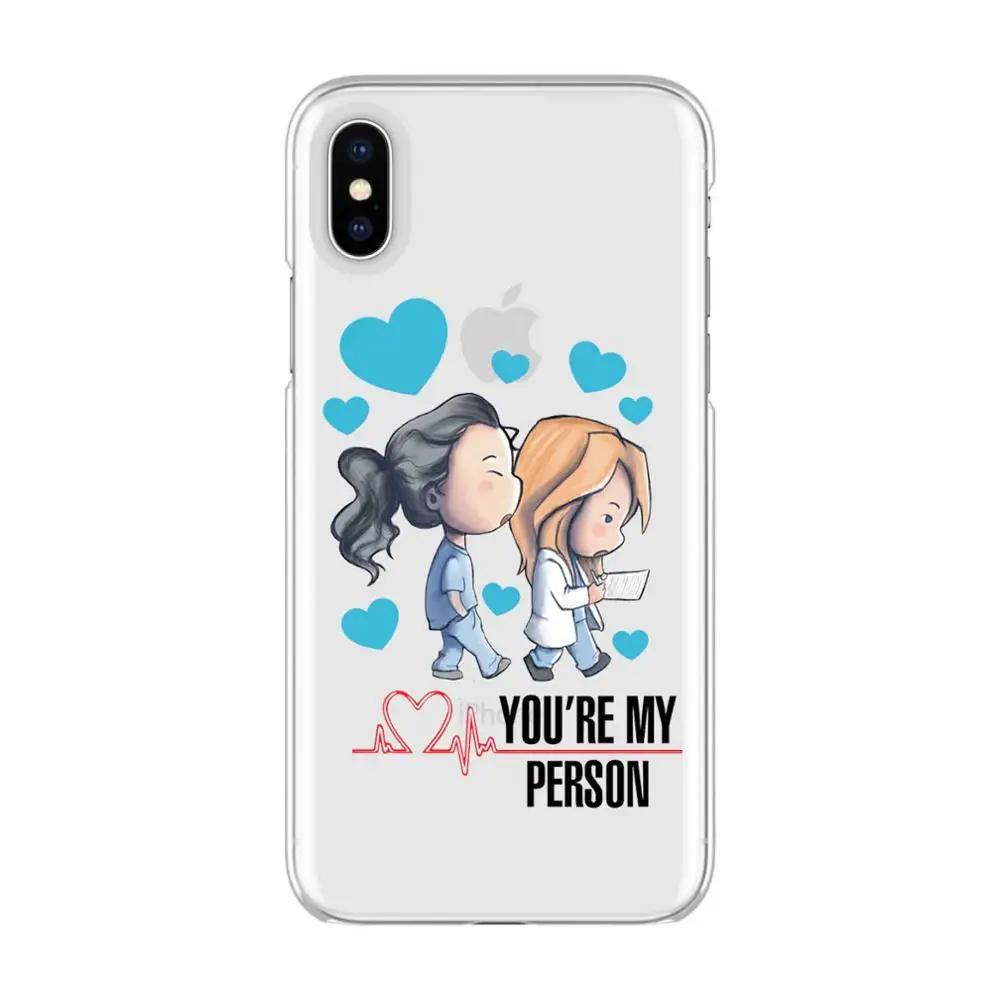 TPU Quadro Анатомия ты мой человек мягкий чехол ТПУ чехол для телефона для iPhone Max XR XS X10 BFF Мередит для iPhone 5 6 7 8 плюс - Цвет: TPU