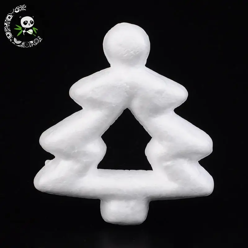 20pcs Christmas Tree В форме рождественских колокольчиков моделирование пенополистирол/пенополистирол DIY украшения ремесла, белый, 63x65mm - Цвет: 20pcs Christmas Tree