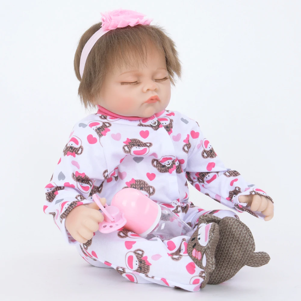 Новейший стиль Reborn Baby Doll продукт 22 дюймов 55 см хлопок тело силиконовые для