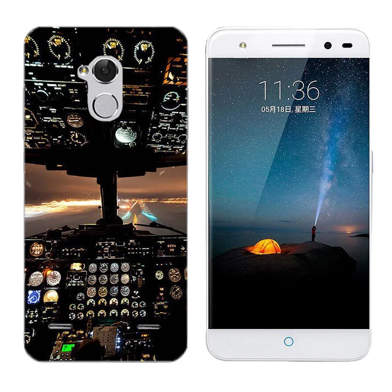 5.0&quot for ZTE Blade BA2 V7 Lite Back Cover Soft Silicone Phone Case Triangle Printing V7Lite Coque Capa |