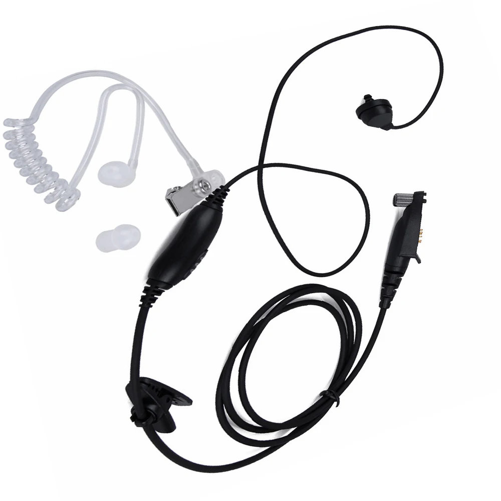 Черная Скрытая Акустическая трубка Гарнитура для Motorola GP328plus VOX PTT MIC GP338plus GP344 GP388