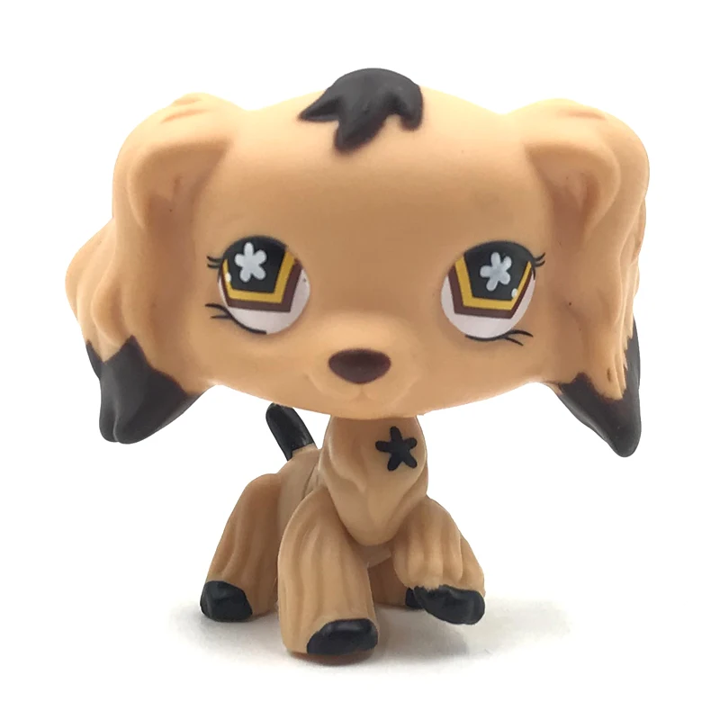 LPS CAT Littlest pet shop игрушки собака #575 загар кокер спаниель с коричневыми ушками