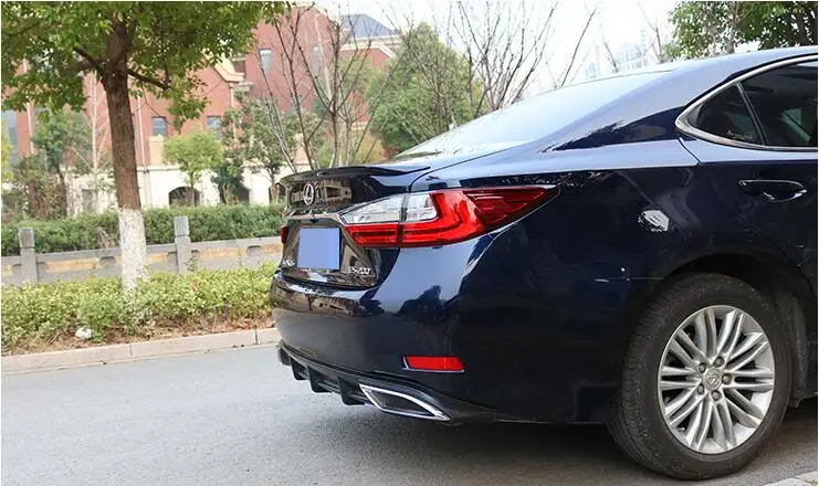 Для- LEXUS ES200 300 h 250 задний бампер диффузор защитные бамперы задняя надрезаемая подкладка, ABS Материал корпусный набор задний губ
