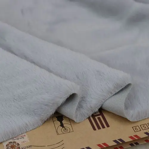 Импортированная из Южной Кореи короткая плюшевая неглубокая пудра, бледно-серый мягкий бархат, осенняя одежда, воротник пальто, ткань ручной работы - Цвет: light grey