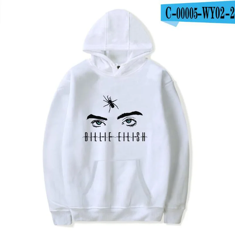 Billie Eilish с принтом женские толстовки и кофты Moletom Feminino Harajuku Хип Хоп Забавный куртка капюшоном мужской спортивный костюм
