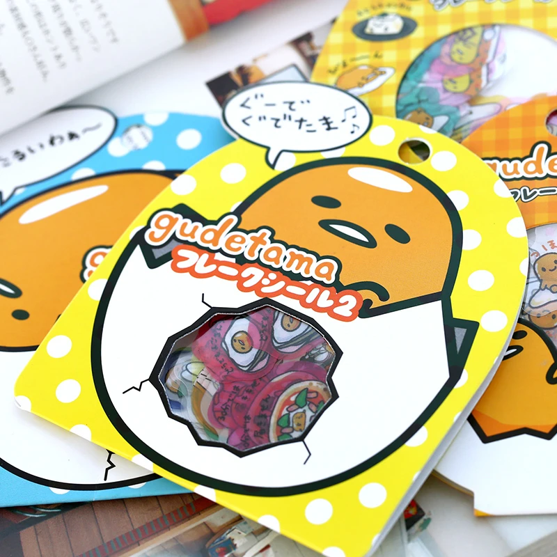 Наклейки для дневника 60 шт./упак. Sanrio Gudetama Lazy Egg декоративные наклейки