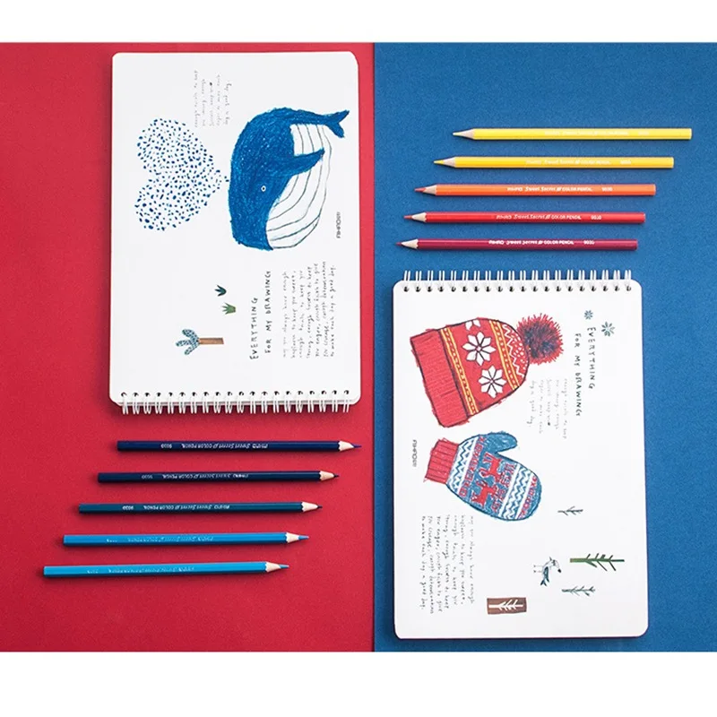 16K эскиз книга для рисования милый КИТ пустой ноутбук 40 листов дневник sketchbook