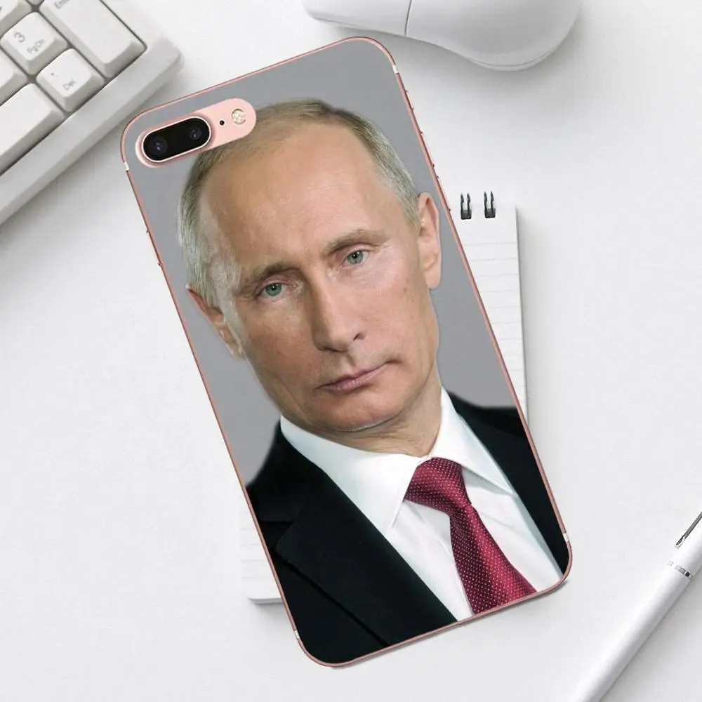 as picture Российские Путин новейший супер милый телефонные чехлы для iPhone 4 4S 5 5C SE 6 6S 7 8 Plus X XS Max XR Galaxy A3 A5 J1 J3 J5 J7 - Цвет: as picture